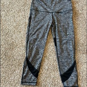 Black and gray work out pants